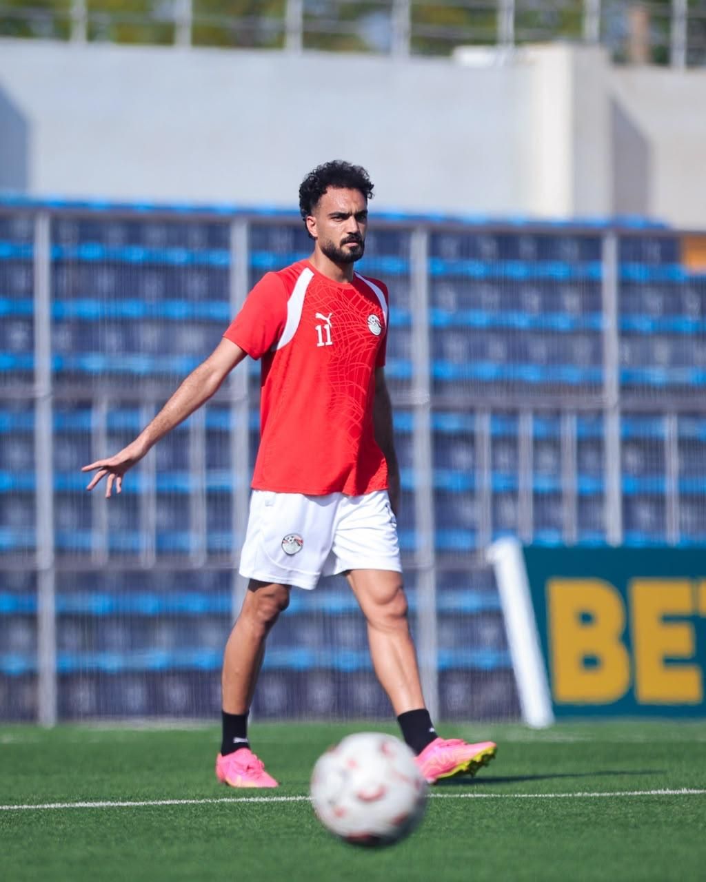 منتخب مصر ينهي تدريباته استعدادا لمواجهة جنوب السودان غدا.. صور