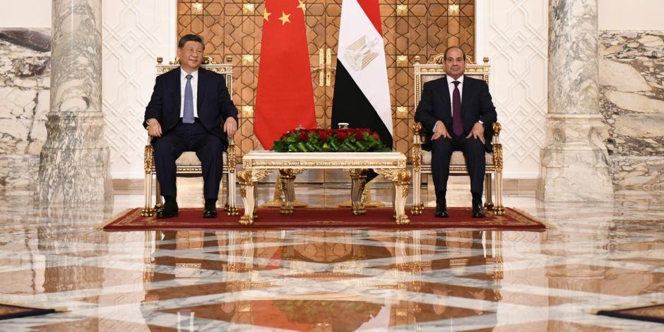 رئاسة الجمهورية تنشر ملخصا لاستقبال الرئيس السيسى نظيره الصينى بالاتحادية.. فيديو