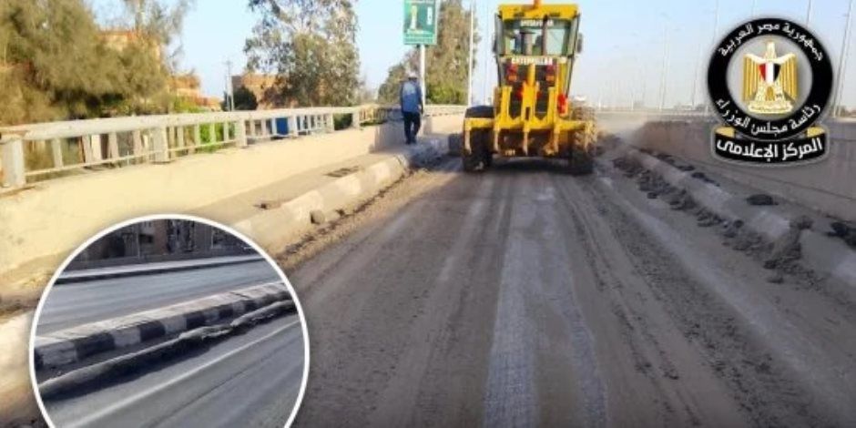 مجلس الوزراء: إزالة الأسفلت المتضرر بطريق إيتاي البارود.. والبدء فى الرصف