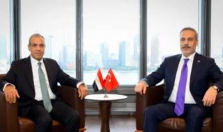 وزير الخارجية يبحث مع نظيره التركى العلاقات الثنائية وملفات المنطقة